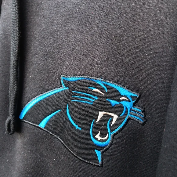 Like-new XL mens Carolina Panthers Sherpa Lined Hoodie - Picture 3 of 8
